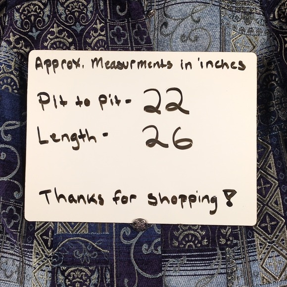 Dressbarn Jacquard Tapestry Jacket SZ 14/16 Blue Silver Fleur de Lis Print - Picture 4 of 7